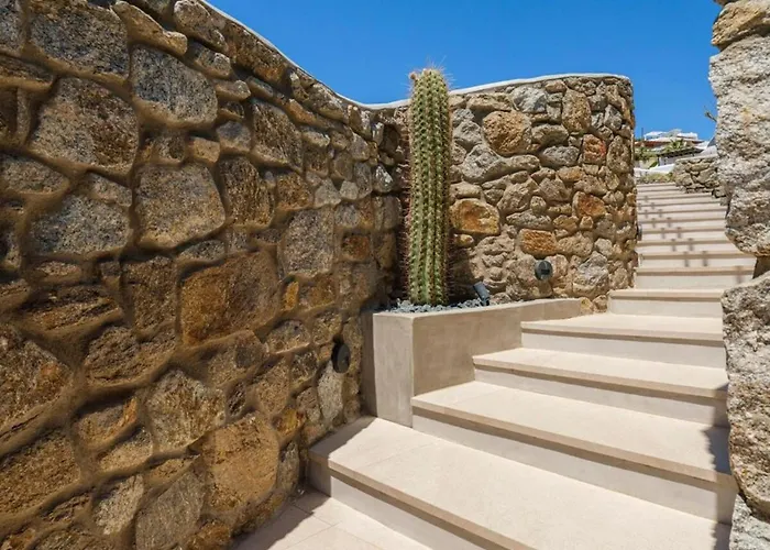 Lilium Iii - Panoramic View Over Psarou Bay! Villa