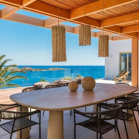 Lilium Iii - Panoramic View Over Psarou Bay! ヴィラ