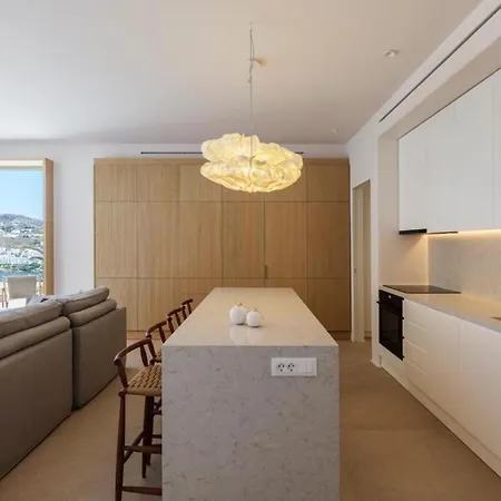 Lilium Iii - Panoramic View Over Psarou Bay! ヴィラ