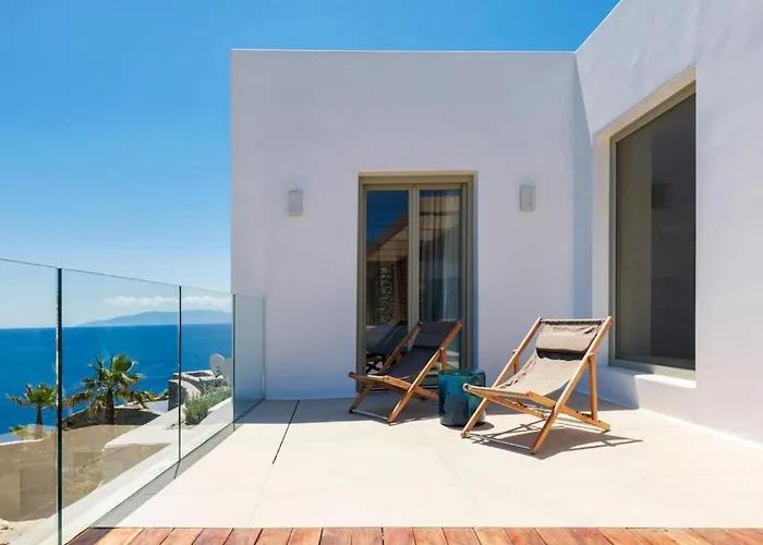 Lilium Iii - Panoramic View Over Psarou Bay! 빌라 *